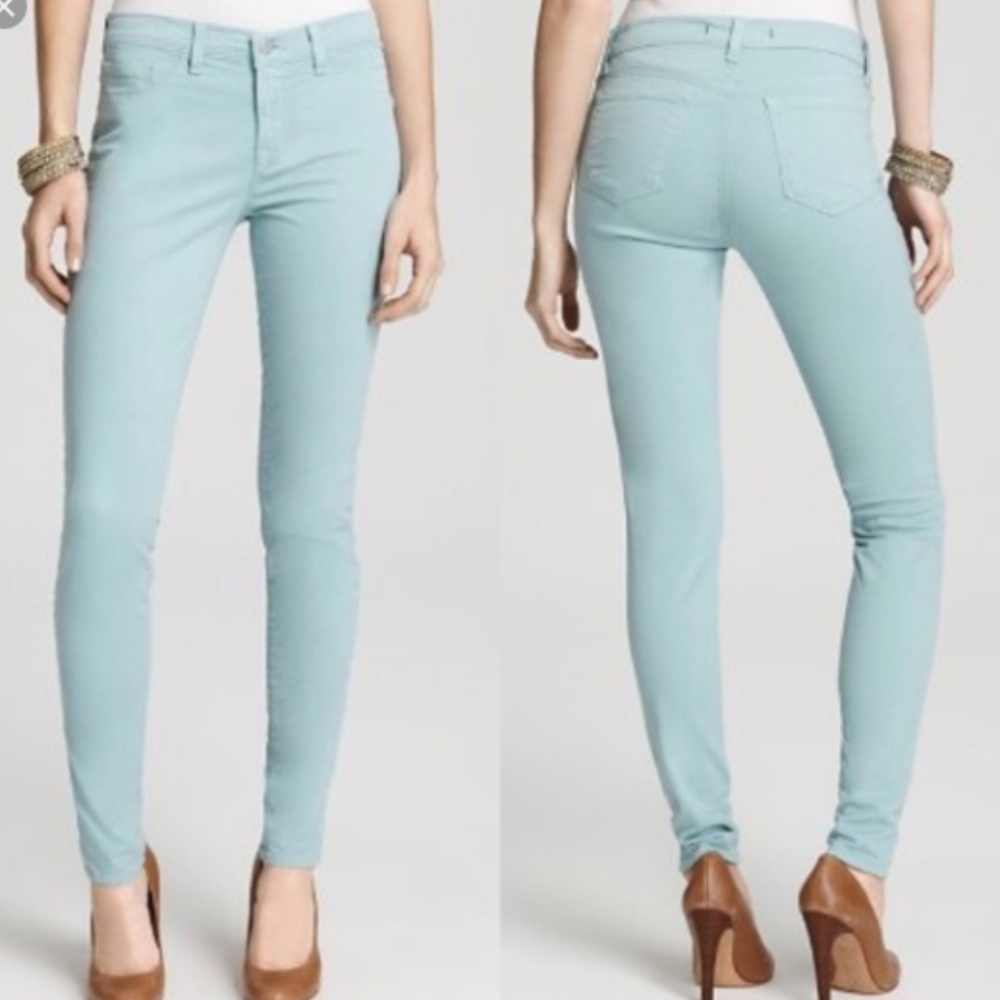 “J Brand Jeans” Juniper Skinny Leg Mint